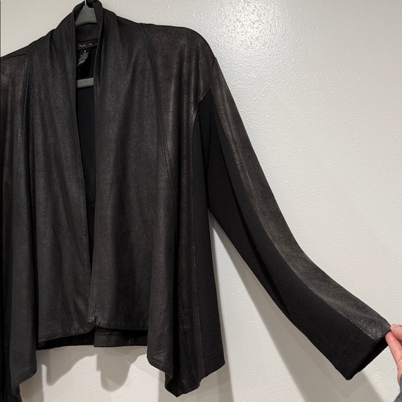 Style & Co. Charcoal Open-Front Jacket - Picture 2 of 4